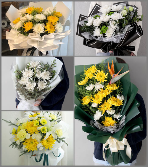 青海海北州白事花束代送